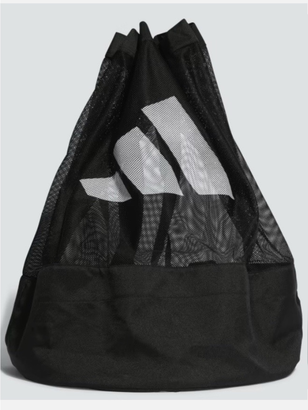 adidas Black Mesh Drawstring soccer ball bag